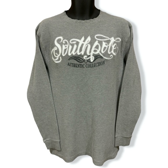 Vintage Y2K SouthPole Embroidered Thermal Long Sleeve - Picture 1 of 3